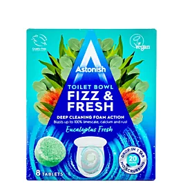 Astonish Tablete pentru curatarea vaselor de toaleta 8 buc (8x25g) Eucalyptus Fresh